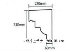 产品分解图型 - 檐口线，型号：SX311-YK-3，规格：230x310mm(3) - 云浮三象EPS建材 yf.sx311.cc